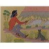 Image 7 : NAVAJO PAINTING (HARRISON BEGAY)