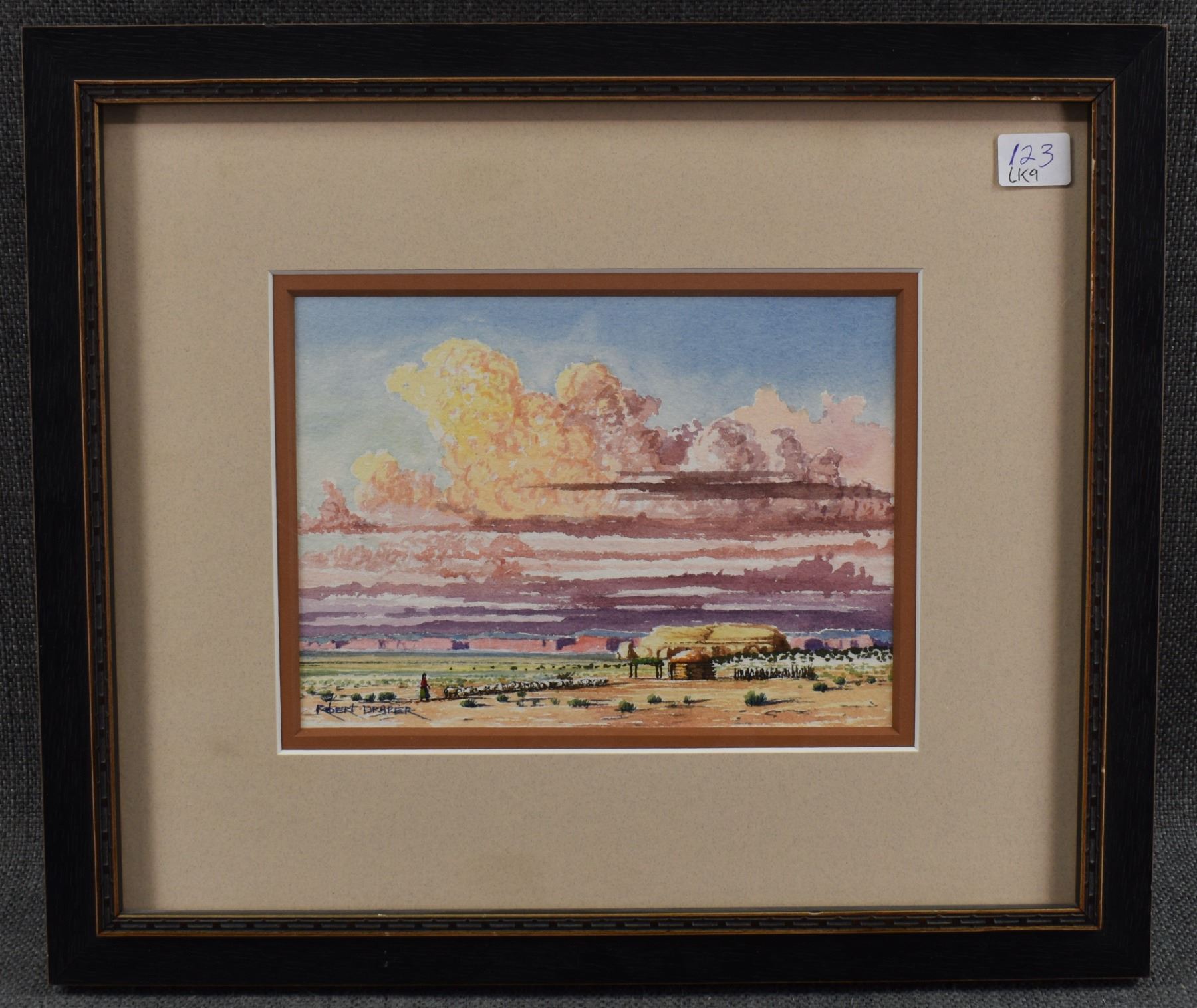 NAVAJO WATERCOLOR PAINTING (ROBERT DRAPER)