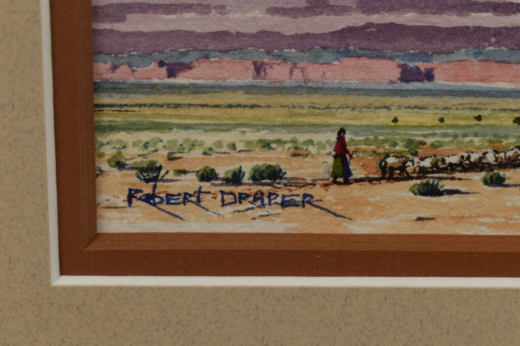 NAVAJO WATERCOLOR PAINTING (ROBERT DRAPER)