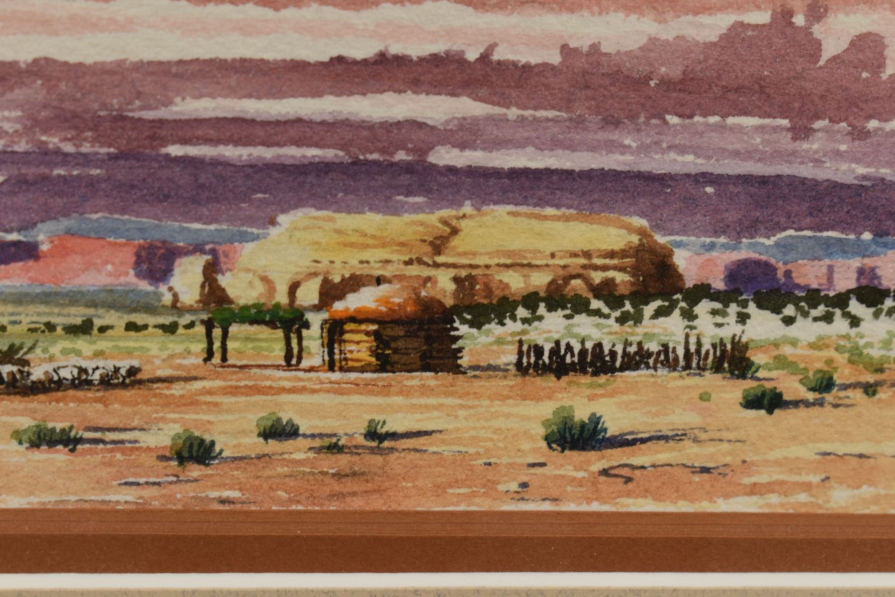 NAVAJO WATERCOLOR PAINTING (ROBERT DRAPER)
