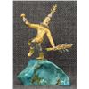 Image 1 : ZUNI STERLING SILVER AND GOLD SCULPTURE (MIKAEL REDMAN)