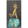 Image 4 : ZUNI STERLING SILVER AND GOLD SCULPTURE (MIKAEL REDMAN)