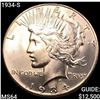 1934-S Silver Peace Dollar CHOICE BU