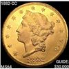1882-CC $20 Gold Double Eagle CHOICE BU