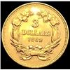 Image 2 : 1862 Civil War $3 Gold Piece HIGH GRADE