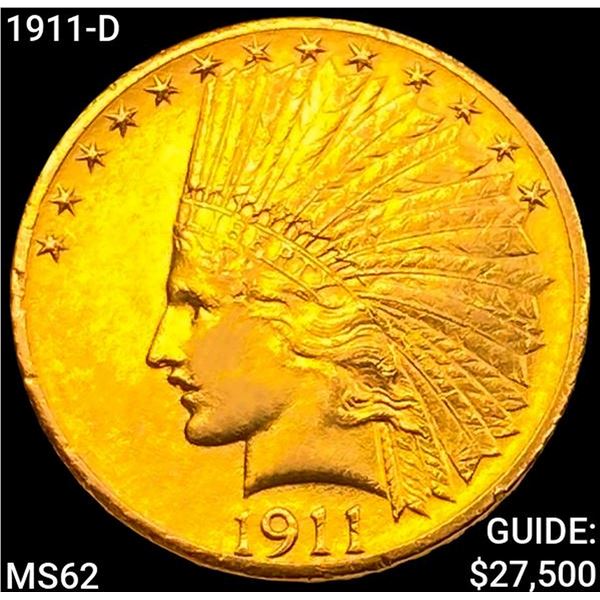 1911-D $10 Gold Eagle UNCIRCULATED
