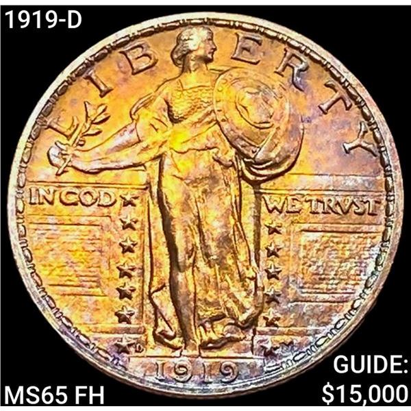 1919-D Standing Liberty Quarter GEM BU