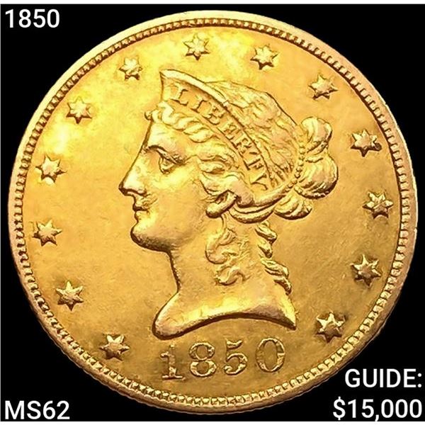 1850 $10 Gold Eagle UNCIRCULATED