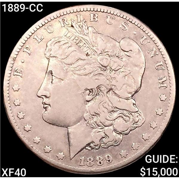 1889-CC Morgan Silver Dollar NEARLY UNCIRCULATED
