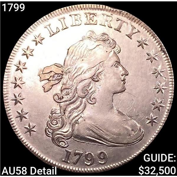 1799 Draped Bust Dollar CHOICE AU