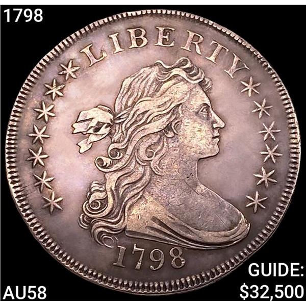 1798 Draped Bust Dollar CHOICE AU