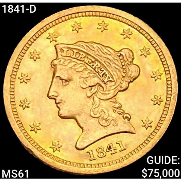 1841-D $2.50 Gold Quarter Eagle UNCIRCULATED