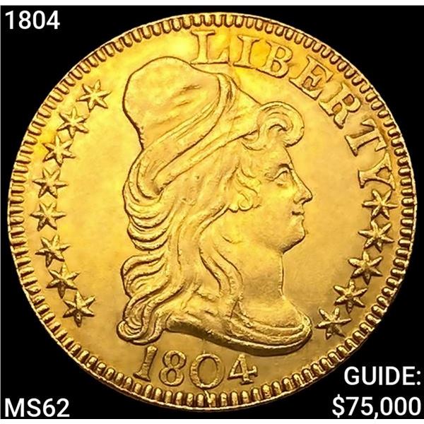 1804 $5 Gold Half Eagle UNCIRCULATED