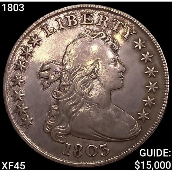 1803 Draped Bust Dollar NEARLY UNCIRCULATED