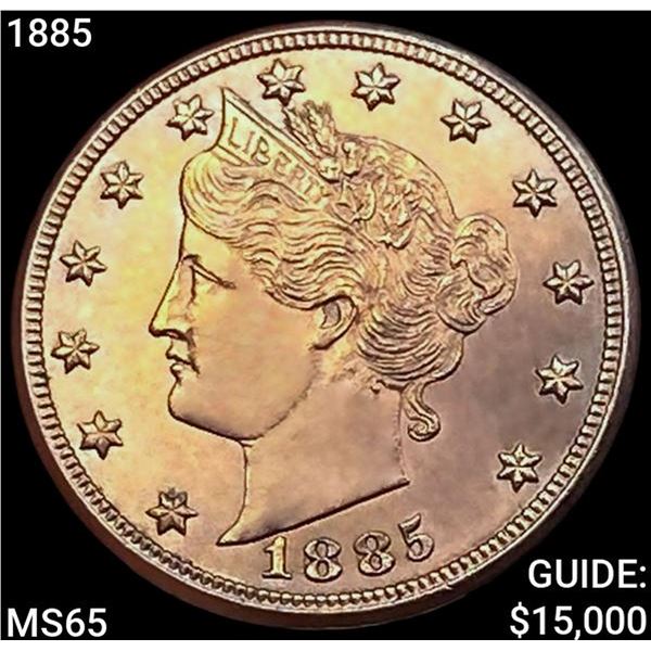 1885 Liberty Victory Nickel GEM BU