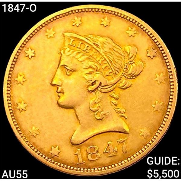 1847-O $10 Gold Eagle HIGH GRADE