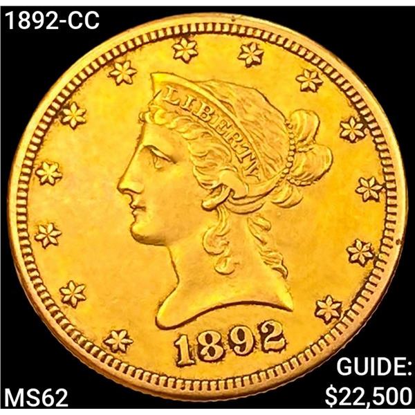 1892-CC $10 Gold Eagle UNCIRCULATED