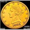 Image 1 : 1892-CC $10 Gold Eagle UNCIRCULATED