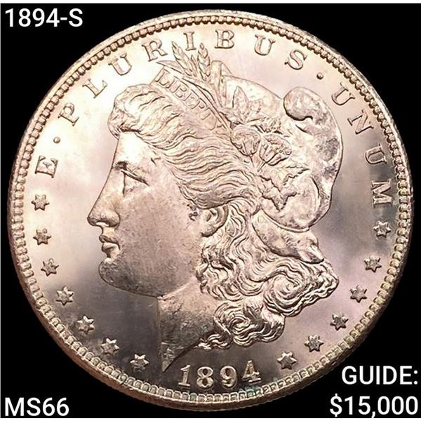 1894-S Morgan Silver Dollar GEM BU