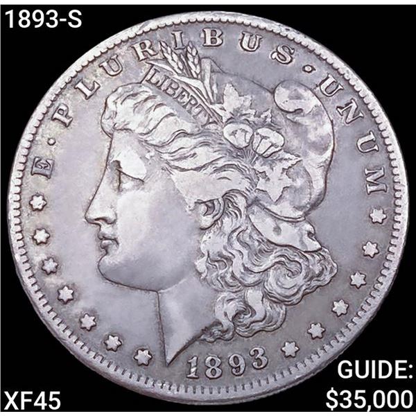 1893-S Morgan Silver Dollar NEARLY UNCIRCULATED