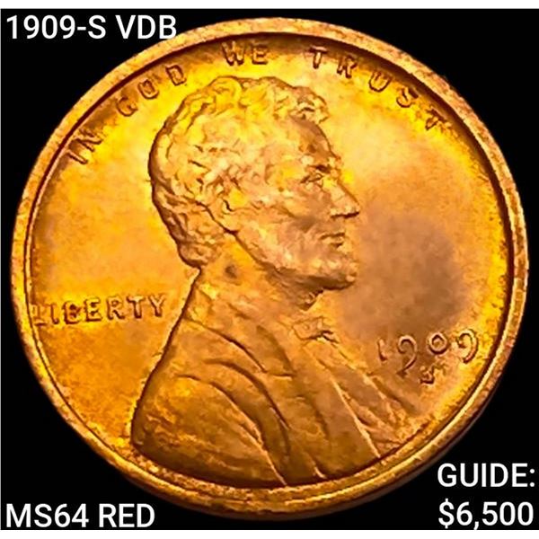 1909-S VDB Wheat Cent CHOICE BU RD