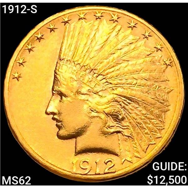 1912-S $10 Gold Eagle UNCIRCULATED