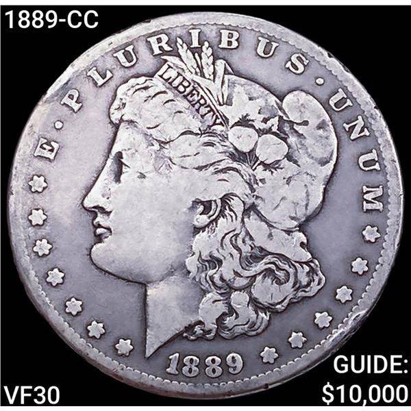 1889-CC Morgan Silver Dollar LIGHTLY CIRCULATED