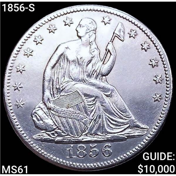 1856-S Seated Liberty Half Dollar UNCIRCULATED
