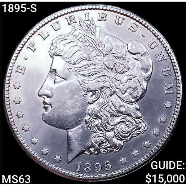 1895-S Morgan Silver Dollar CHOICE BU