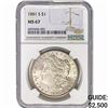 1881-S Morgan Silver Dollar NGC MS67