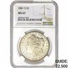 Image 1 : 1881-S Morgan Silver Dollar NGC MS67
