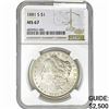 Image 1 : 1881-S Morgan Silver Dollar NGC MS67