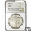 Image 1 : 1881-S Morgan Silver Dollar NGC MS67