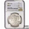 Image 1 : 1881-S Morgan Silver Dollar NGC MS67