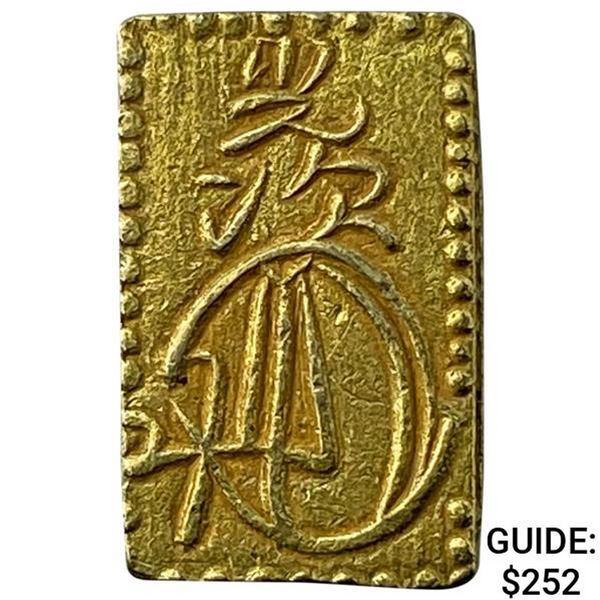 1868-1869 Japan .029oz Gold 2 Bu CLOSELY UNCIRCULATED