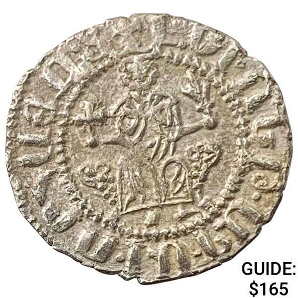 1198-1219 AD Crusaders Aremia Silver Tram UNCIRCULATED