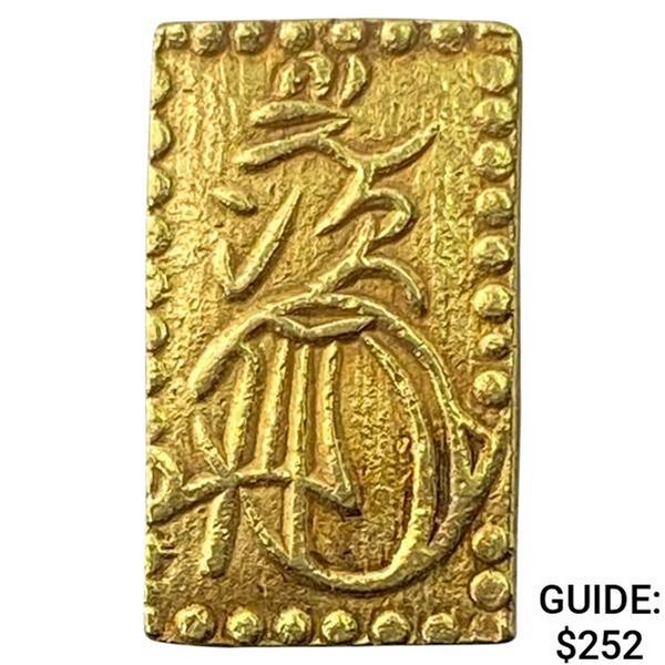 1868-1869 Japan .029oz Gold 2 Bu CLOSELY UNCIRCULATED