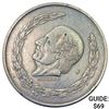 Image 1 : 1952-M Mexico Silver 5 Peso CLOSELY UNCIRCULATED