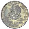Image 2 : 1952-M Mexico Silver 5 Peso CLOSELY UNCIRCULATED
