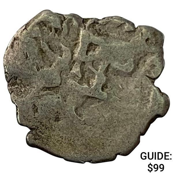 1500s-1600s Spanish Empire Silver 1/2 Reales Cob NEARLY UNCIRCULATED