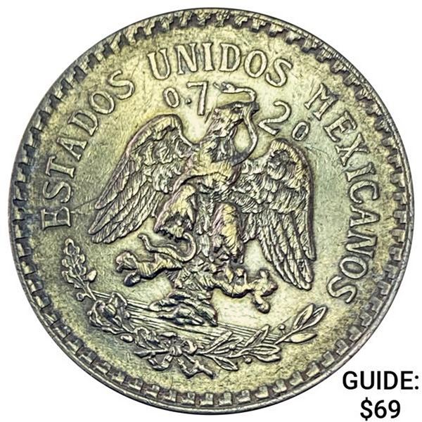 1924-M Mexico Silver Peso NEARLY UNCIRCULATED