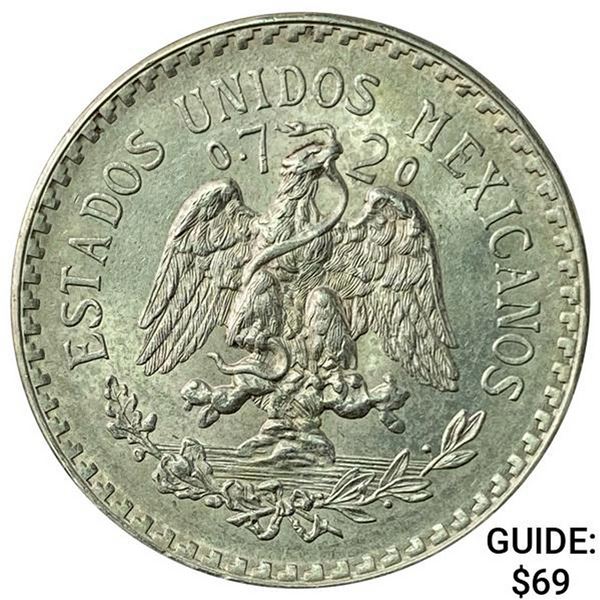 1940-M Mexico Silver Peso UNCIRCULATED