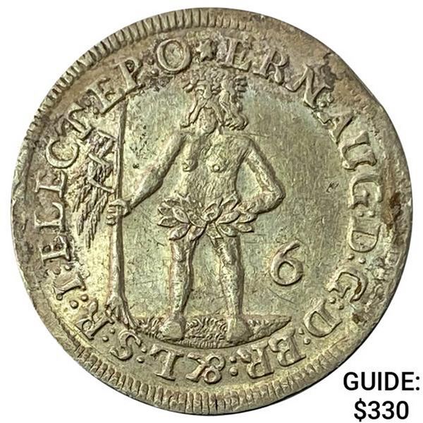 1695 Brunswick Silver 24 Mariengroschen CHOICE AU