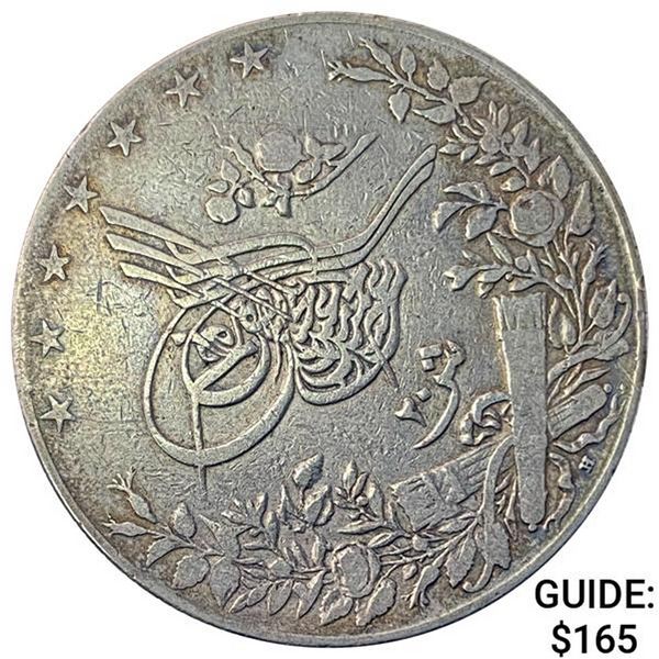 1906 Egypt Silver 20 Piastres NEARLY UNCIRCULATED