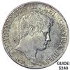 1833 Naples Silver 120 Grana CLOSELY UNCIRCULATED