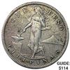 1908-S Philippines Silver Peso NEARLY UNCIRCULATED