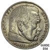 Image 1 : 1935-D Germany Silver 5 Reichsmark CHOICE AU