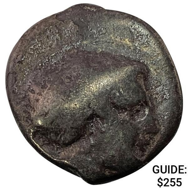 Greece Campania, Hyria Silver Didrachm LIGHTLY CIRCULATED