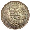 Image 2 : 1915 Peru Silver Un Sol CLOSELY UNCIRCULATED