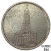Image 1 : 1934-E Germany Silver 5 Reichsmark CLOSELY UNCIRCULATED